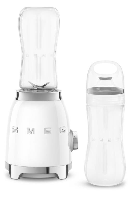 Smeg Personal Blender & Bottle To Go Set In Blue