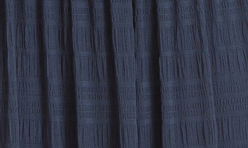 Max Studio Mock Neck Lace Mesh Dress In Sapphire