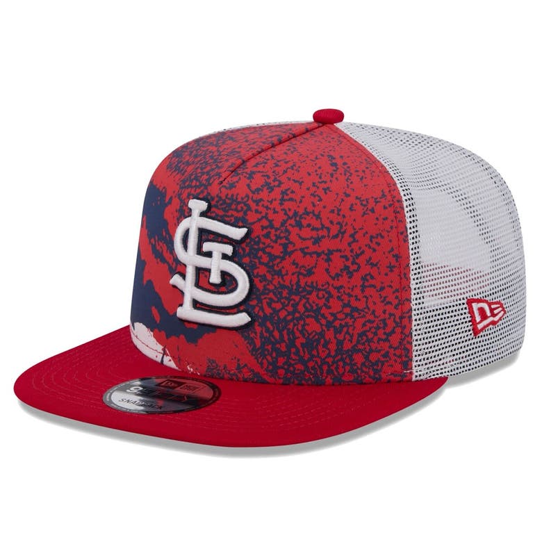 New Era Red St. Louis Cardinals Court Sport 9fifty Snapback Hat In Burgundy