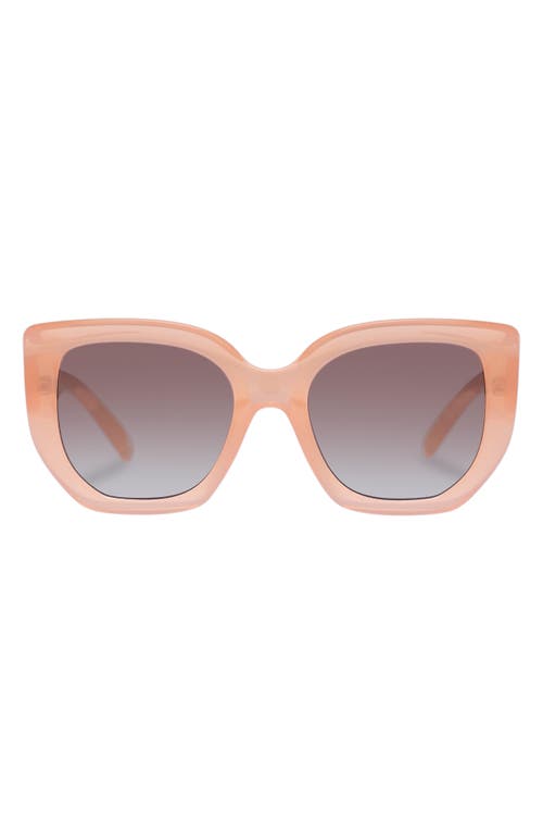 Euphoria 52mm Gradient Square Sunglasses in Mimosa Pink