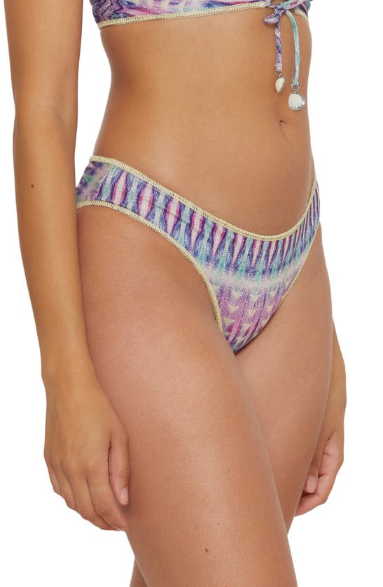 Shop Becca Tulum Adela Hipster Bikini Bottoms In Purple Multi