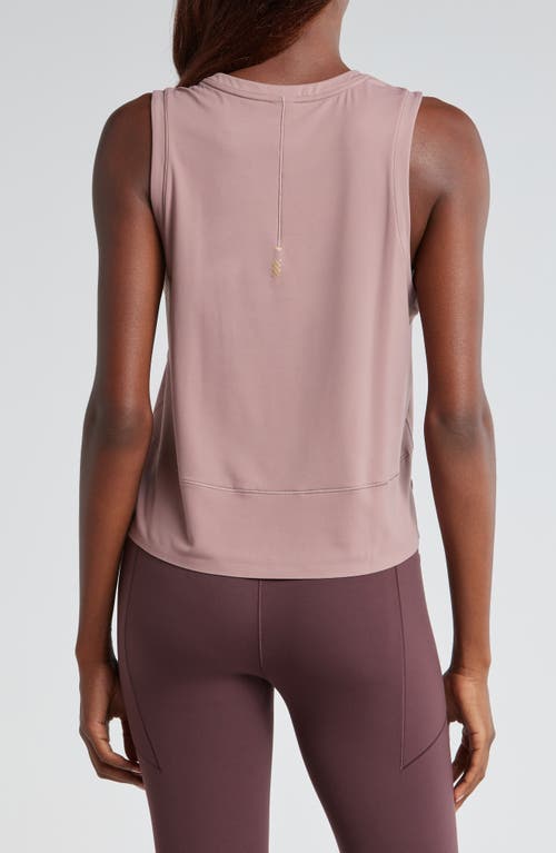 Shop Rhone Serene Crop Performance Tank In Mauve