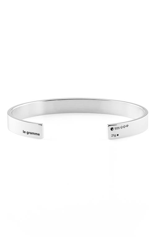 le gramme Men's 21G Polished Sterling Silver Ribbon Cuff Bracelet at Nordstrom,