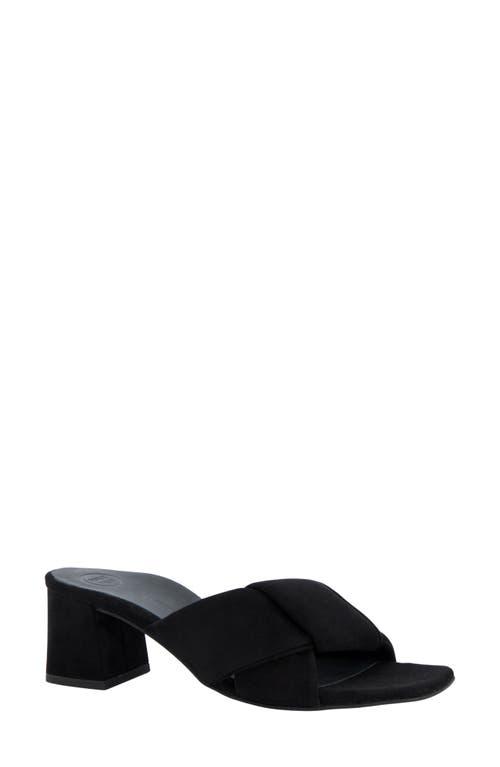 Paul Green Yasmin Sandal in Black Suede 