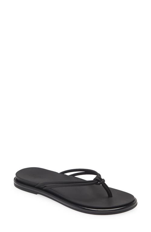 Shop Olukai Aka Flip Flop In Black/black