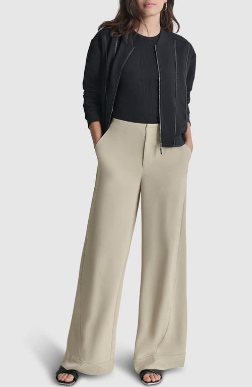 Shop Dkny Wide Leg Pants In Trench