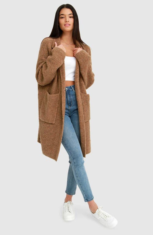Belle & Bloom Days Go By Sustainable Blazer Cardigan In Camel