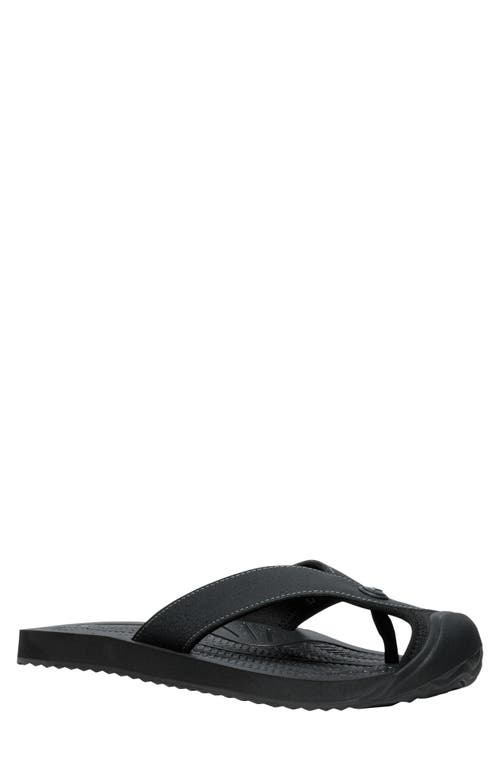 Shop Keen Barbados Flip Flop In Black/steel Grey