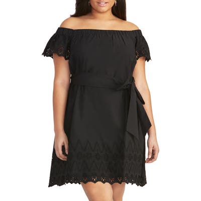 Plus Size Rachel Rachel Roy Ilenia Off The Shoulder Sundress, Black