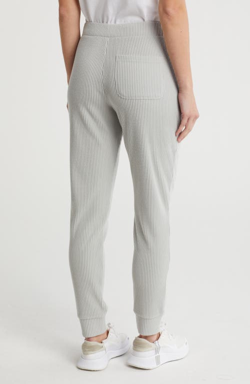 X By Gottex Tie Waist Rib Joggers In Grey
