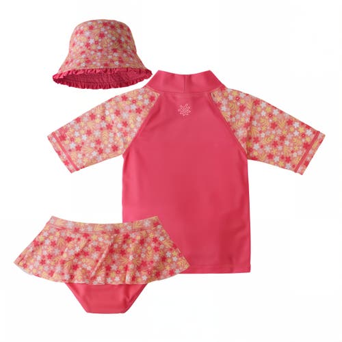 Uv Skinz 3pc Sun & Swim Set In Pink Giraffe