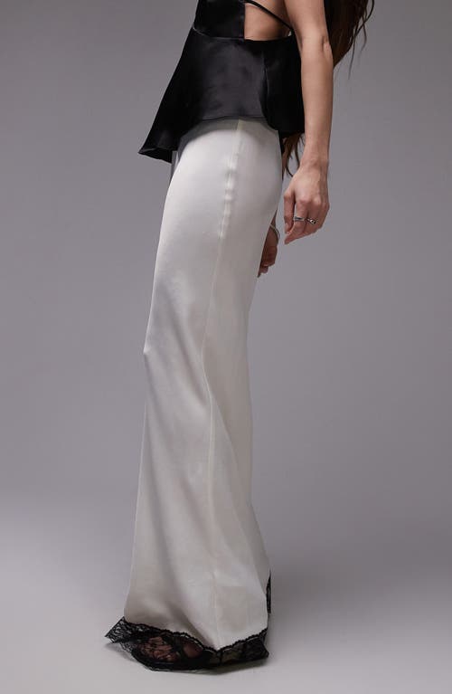 TOPSHOP TOPSHOP BIAS CUT SATIN MAXI SKIRT 