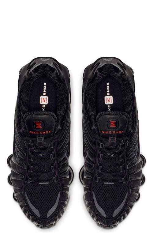Shop Nike Shox Tl Sneaker In Black/metallic/max Orange
