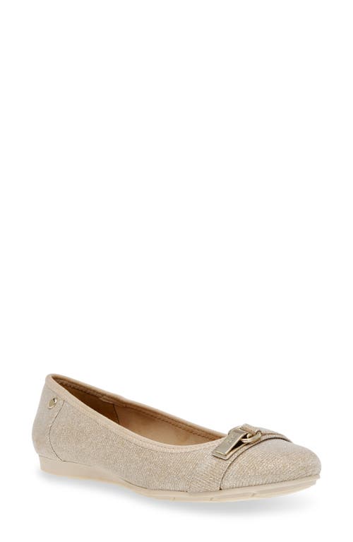 Shop Anne Klein Akable Flat In Platinum