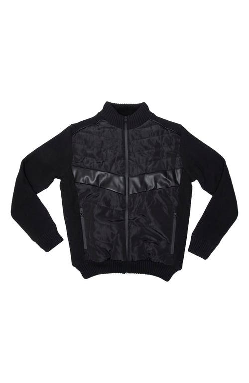 Shop X-ray Xray  Lightly Insulated Full Zip Jacket In Black/black