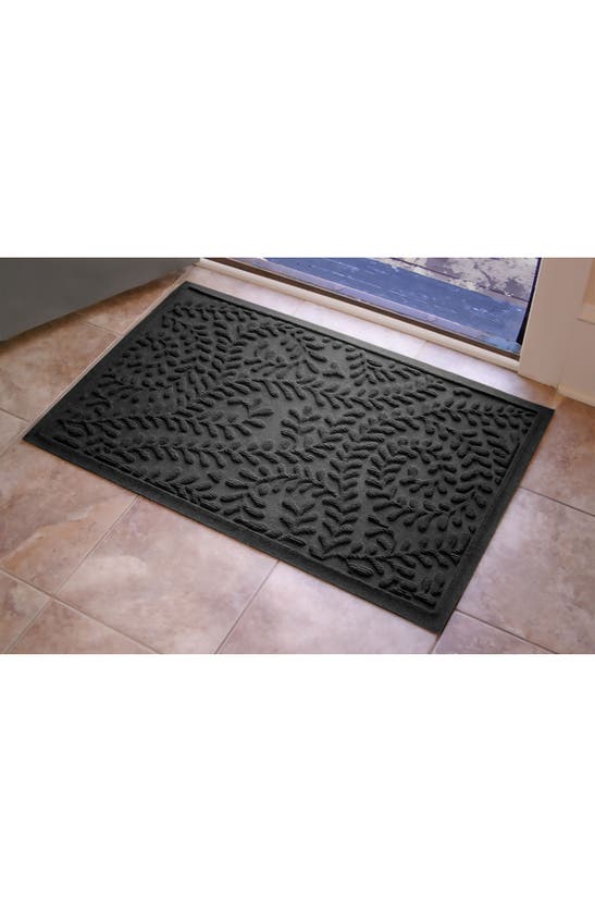 Bungalow Flooring Waterhog Boxwood Floor Mat In Charcoal