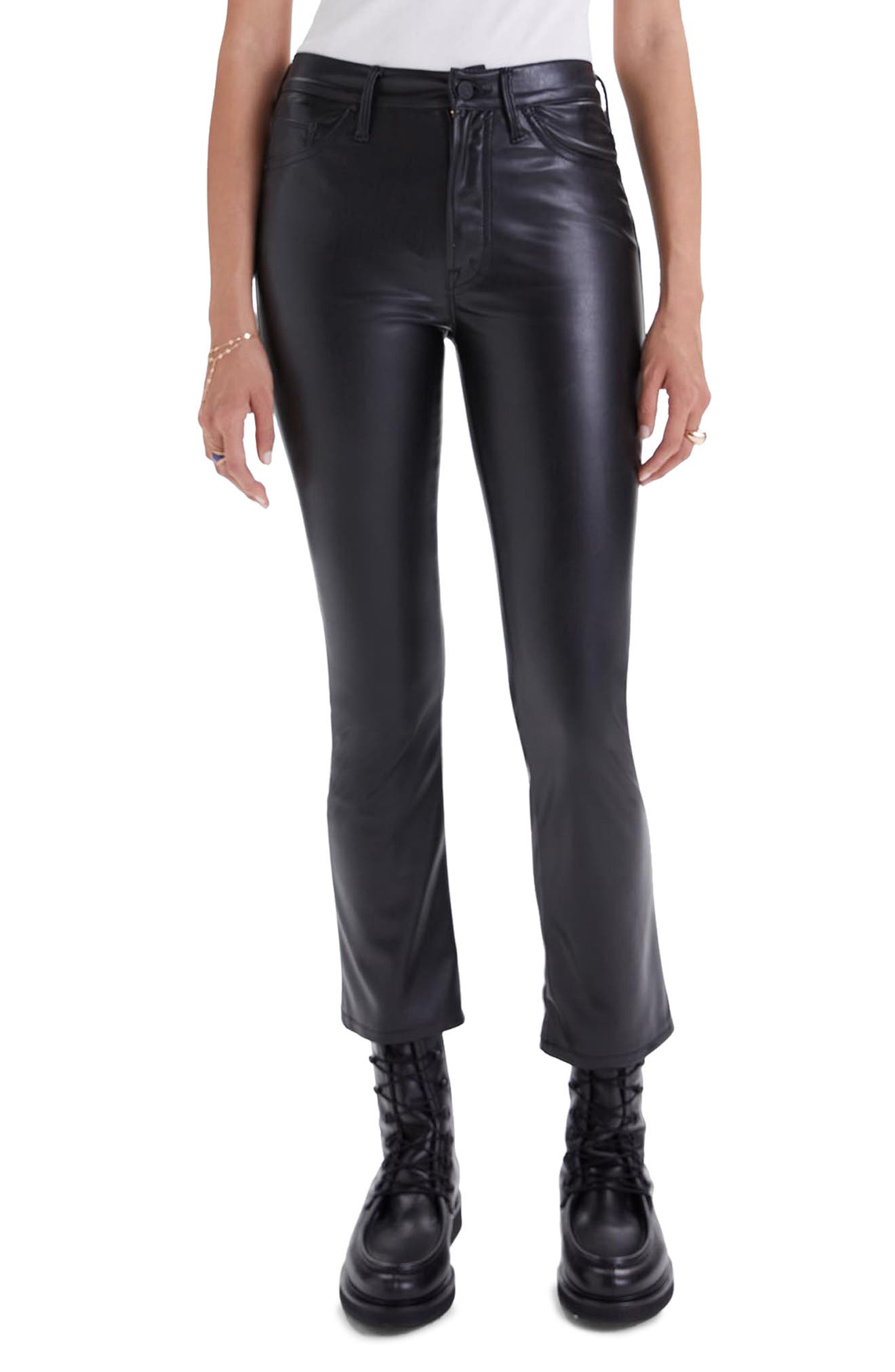 mother faux leather pants