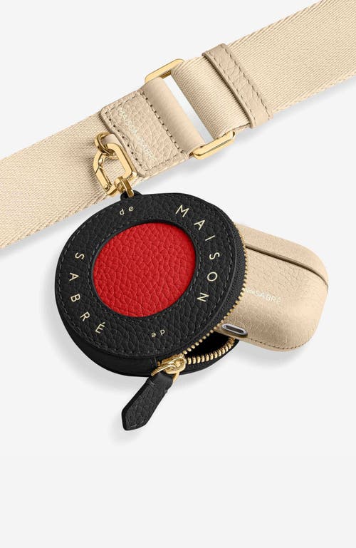 Maison De Sabre Maison De Sabré Leather Coin Purse In Pomegranate Caviar