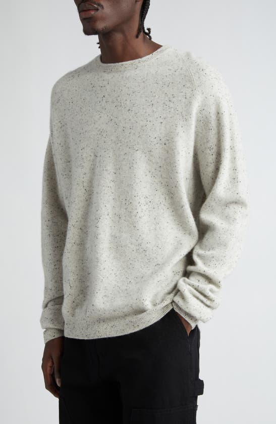 Shop Frenckenberger Cashmere Crewneck Sweater In Dark Chalk