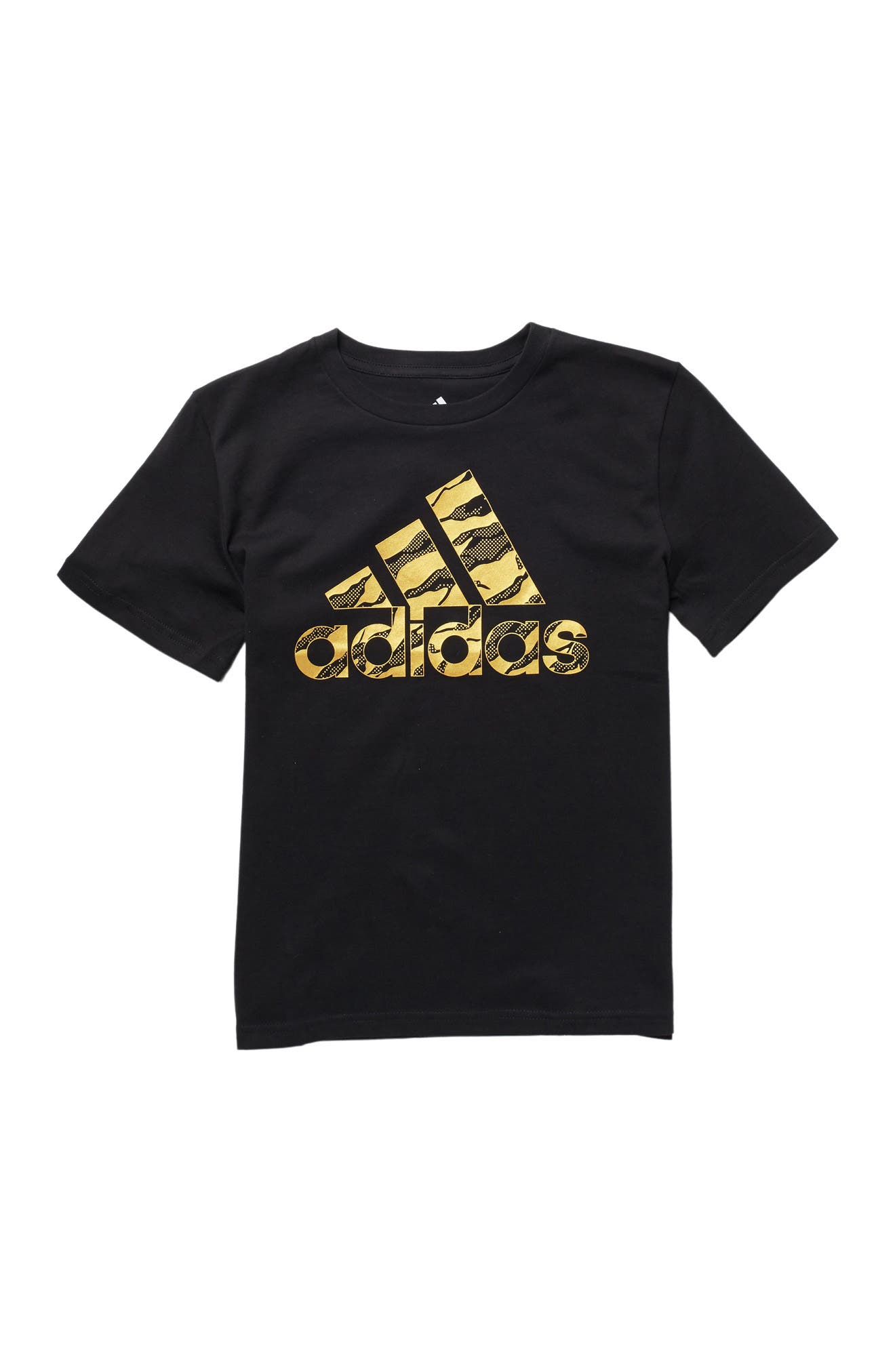 Adidas Originals Kids' Short Sleeve Cotton T-shirt In Black