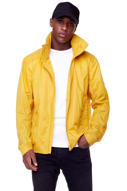 Alpine North Stewart Men's (recycled) Ultralight Windshell Jacket In Yellow