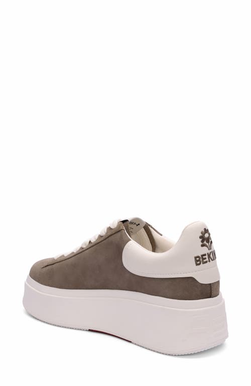 Shop Ash Moby Be Kind Platform Sneaker In Mud/off-white