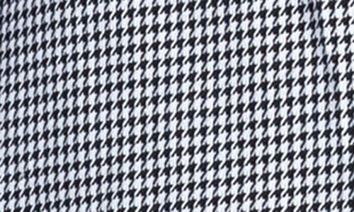 Standards & Practices Ila Houndstooth Double Breasted Blazer Dress In Black/white