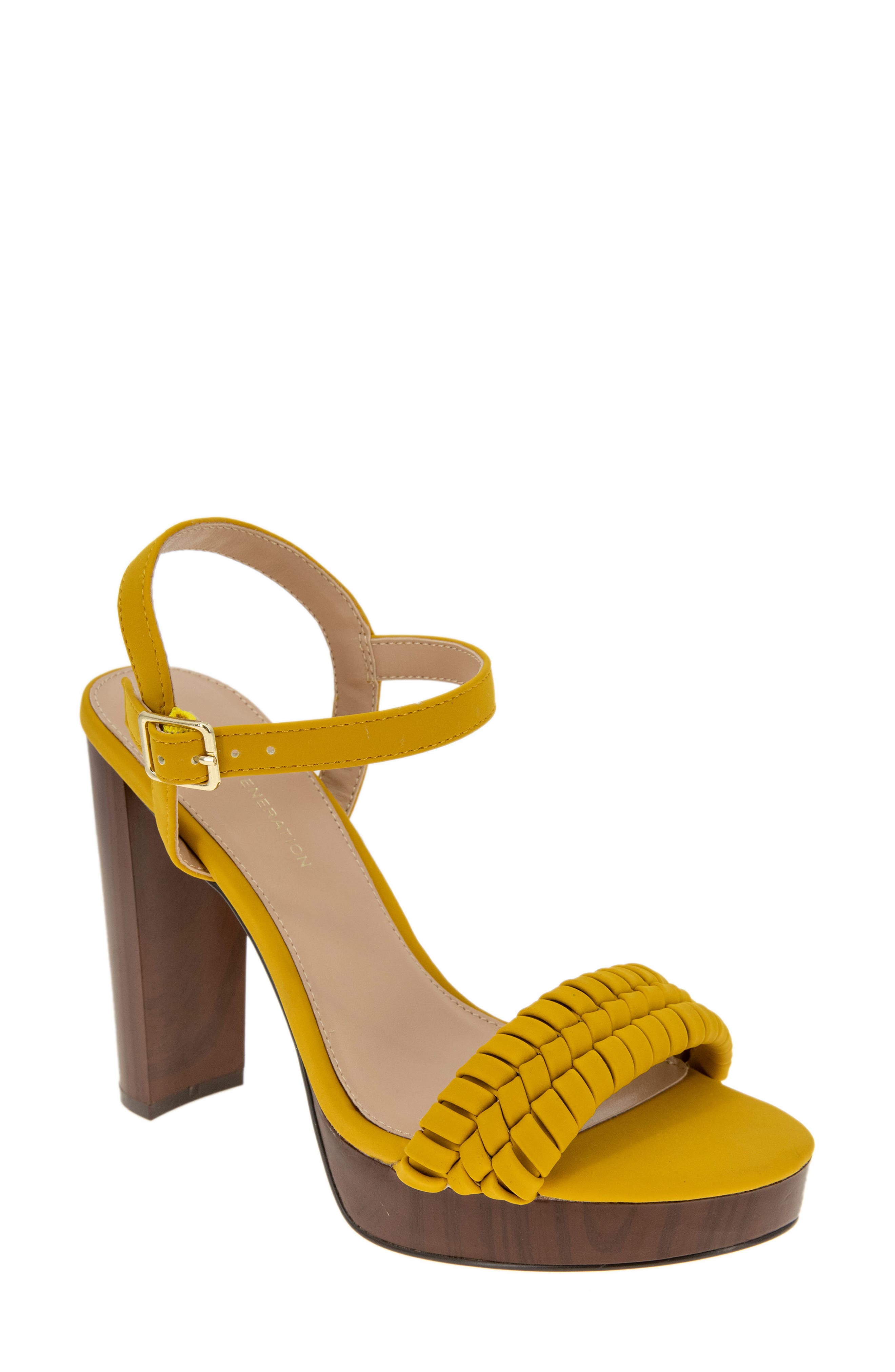 bcbg yellow sandals