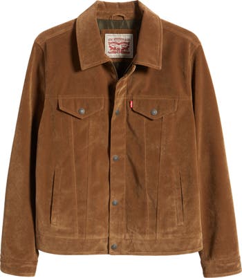 Levis brown sales suede jacket