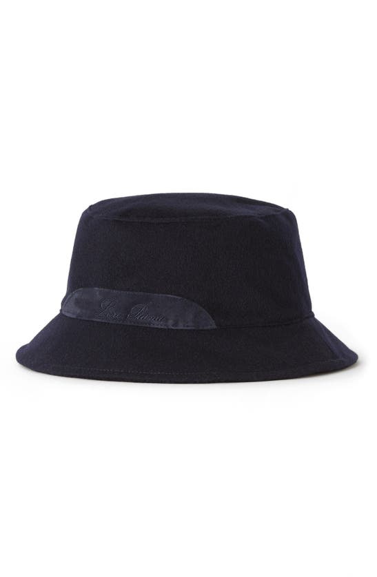 Loro Piana Cityleisure Storm System® Cashmere Bucket Hat In Blue Navy