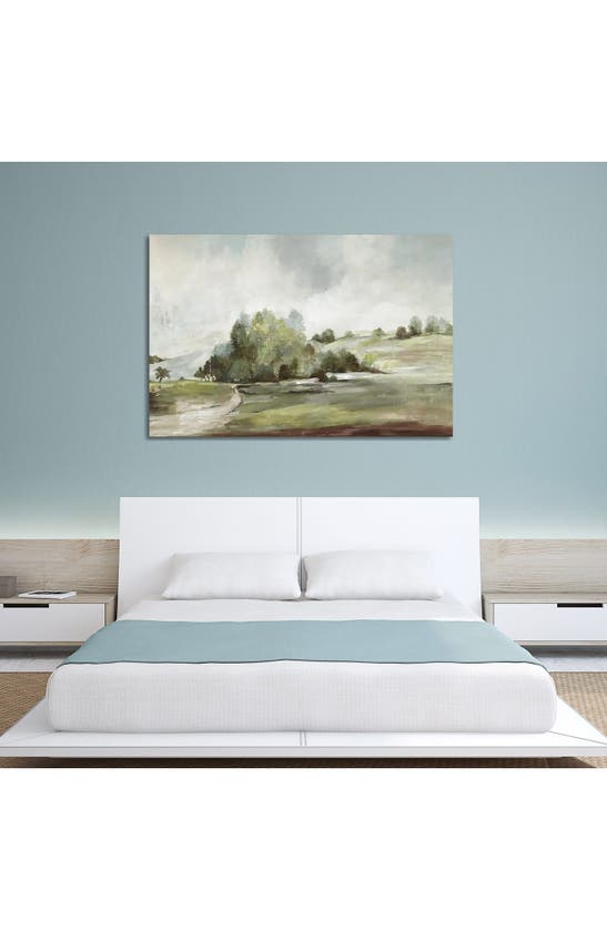 Icanvas 'green Country Road' By Allison Pearce Canvas Artwork In White Multi