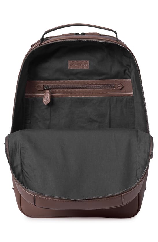 Shop Johnston & Murphy Richmond Leather Backpack In Brown Napa