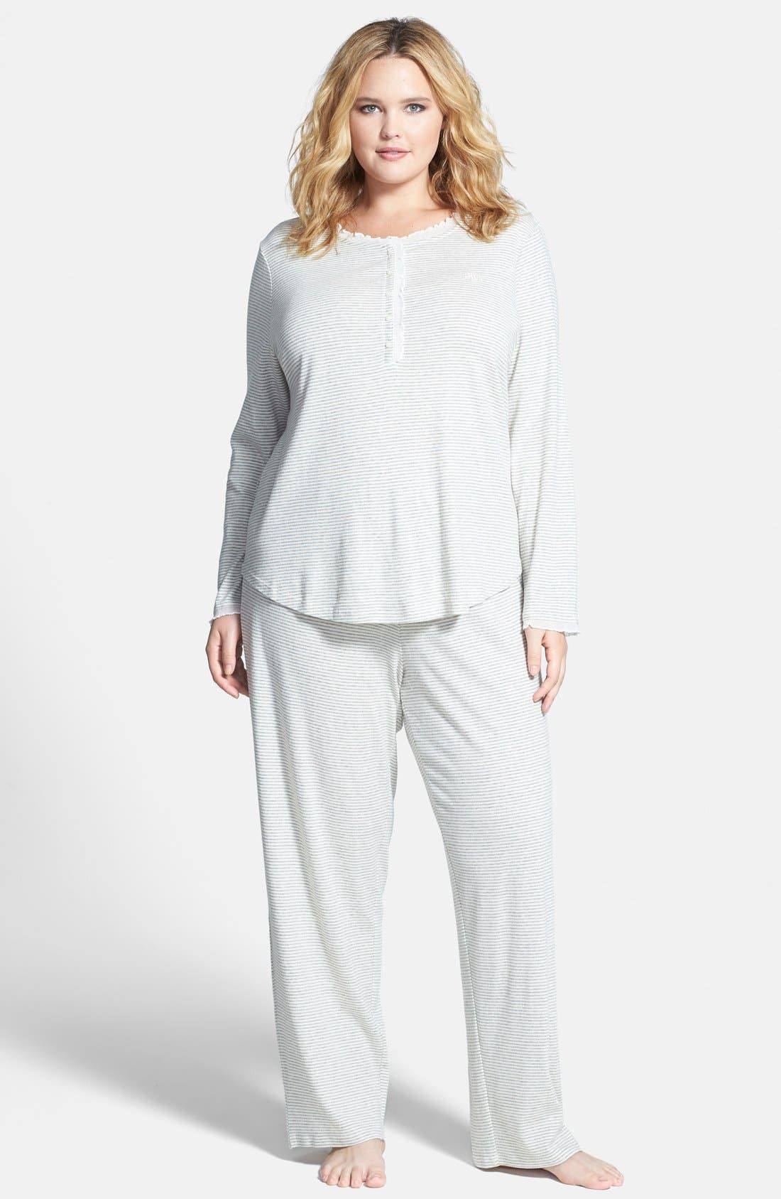 Lauren Ralph Lauren Print Cotton Knit Pajamas (Plus Size) | Nordstrom