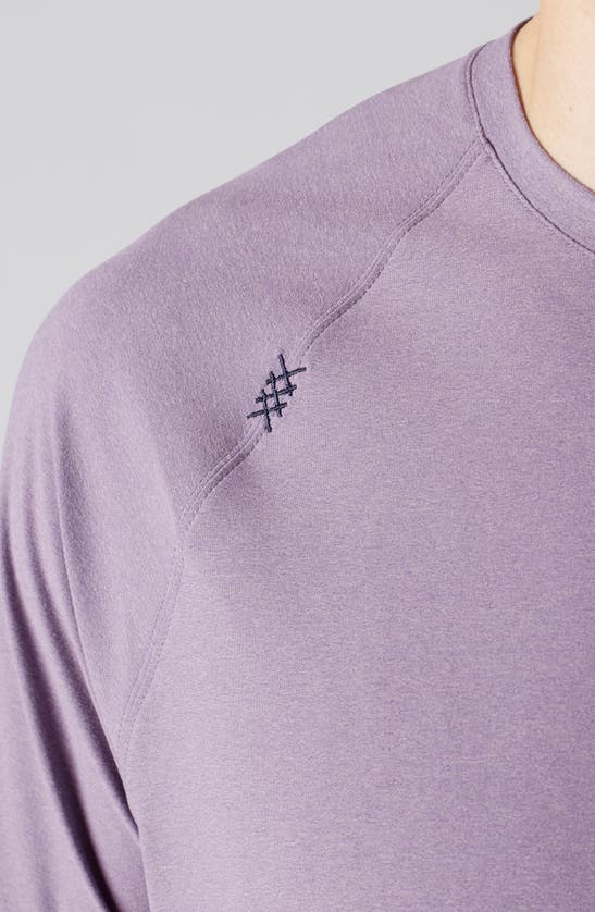 Shop Rhone Reign Athletic Short Sleeve T-shirt In Mulled Grape/ Mushroom