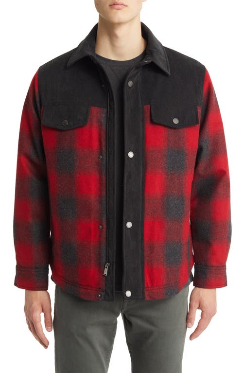 Pendleton Timberline Wool Blend Shirt Jacket in Red Ombre