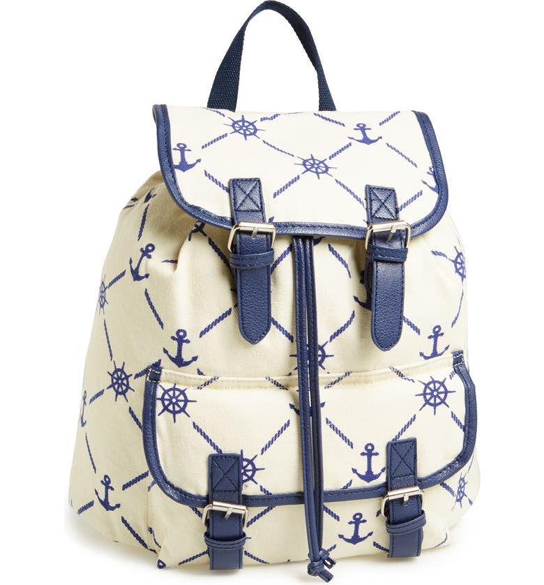 Amici Accessories Anchor Print Backpack (Juniors) (Online Only) | Nordstrom