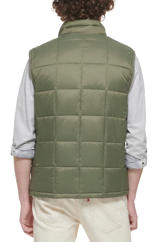 Shop Dockers ® Box Quilted Puffer Vest In Olive