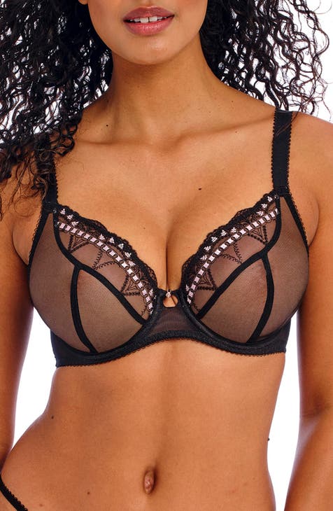 On the Double Lace Trim Soft Cup Bra