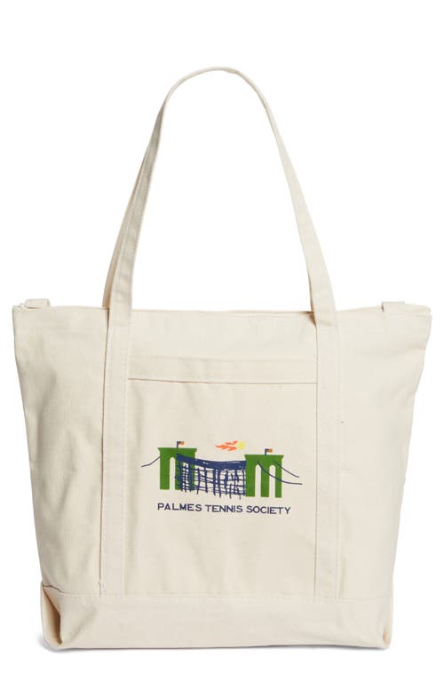 Tennis Society Cotton Tote in Nature