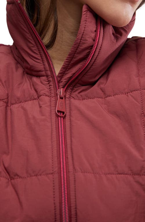 Shop Free People Fp Movement Pippa Packable Puffer Jacket In Sour Cherry