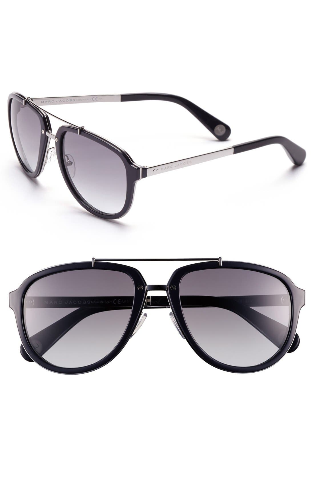 MARC JACOBS 56mm Aviator Sunglasses Nordstrom