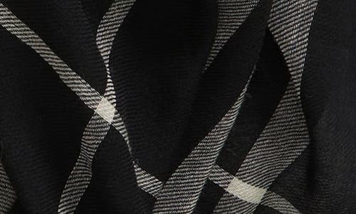 Burberry Giant Check Wool Scarf In Black/calico Ip Chk