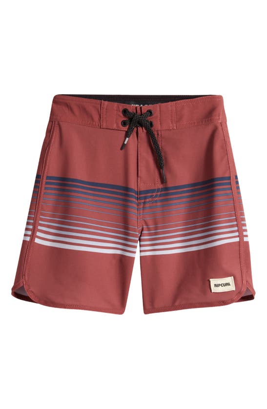 Shop Rip Curl Kids' Mirage Surf Revival Board Shorts In Apple Butter