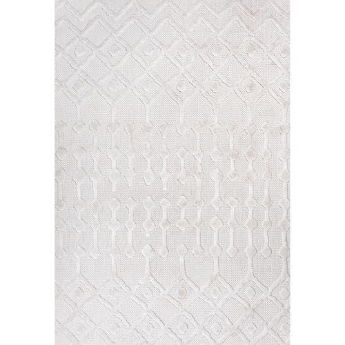 Shop Jonathan Y Peralta Moroccan Diamond Indoor/outdoor Area Rug In Ivory