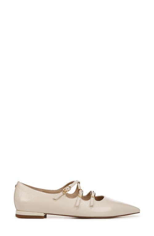 Shop Sam Edelman Cass Pointed Toe Flat In Alpine Ivory