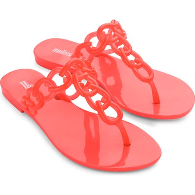 Melissa Big Chain Flip Flop, Coral