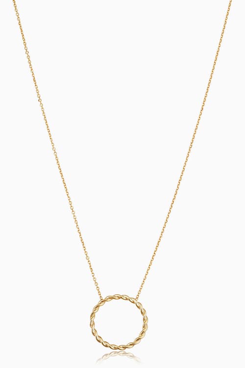 Oradina Women's 14k Yellow Solid Gold Caesar Pendant Necklace In Yellow Gold