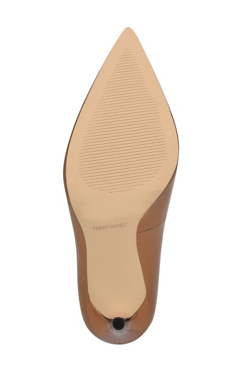 Shop Nine West Fresh Pointed Toe Pump In Bronze