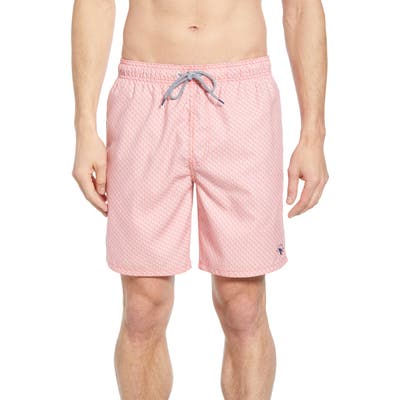 Ted Baker London Flags Swim Trunks, Pink
