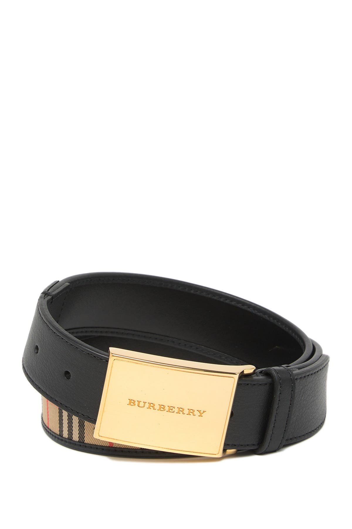 burberry plaid belt
